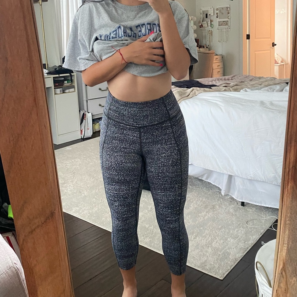 Black and White Patterned Lululemon Leggings - Picture 2 of 8